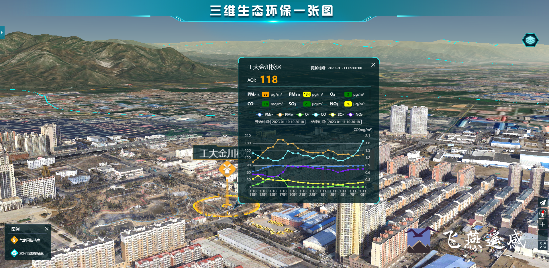 智慧環(huán)保三維可視化系統(tǒng)平臺(tái)，生態(tài)環(huán)境立體場(chǎng)景“入行入心”